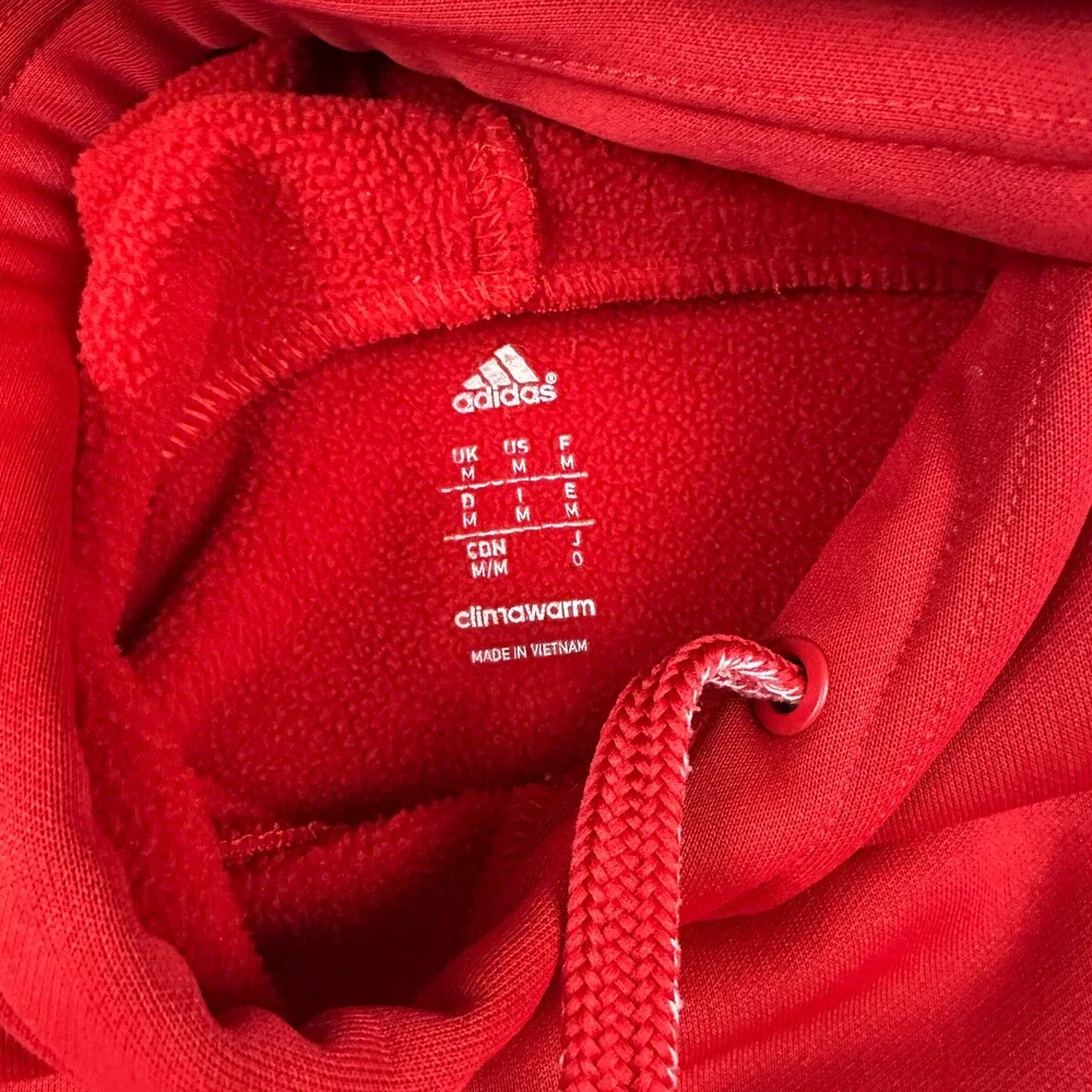 NC State Wolfpack Hoodie Men Medium Red Adidas NCAA Swimming Diving Sweatshirt M